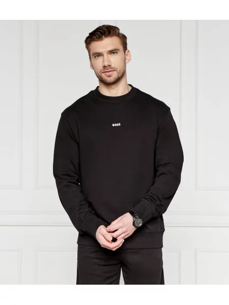 BOSS ORANGE Hanorac WeSmallcrew | Comfort fit negru