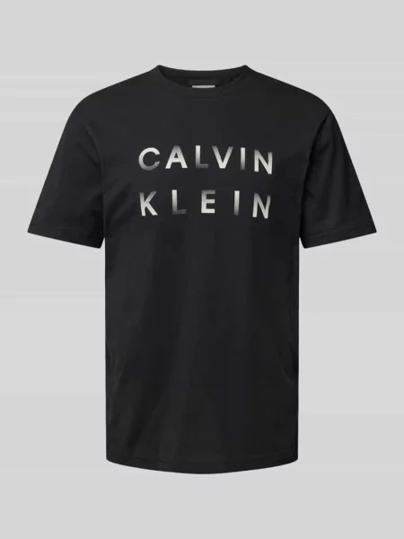 Calvin Klein Koszulka Mężczyźni jednolity S czarny