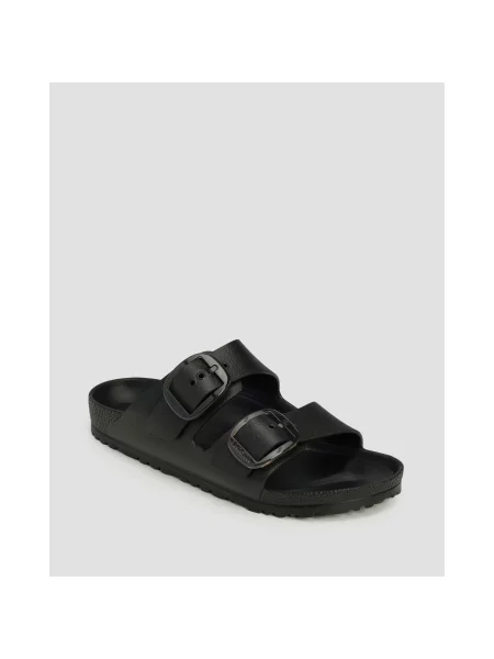 Papuci Birkenstock cu cataramă negru