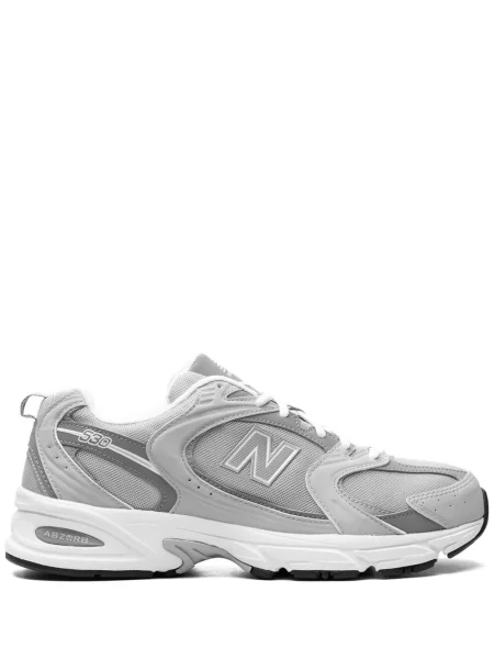 Nėriniuotos sportbačiai New Balance su raišteliais pilka