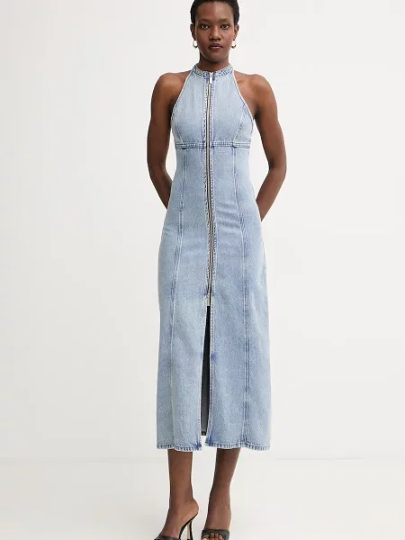 ARMANI EXCHANGE Rochie denim albastru
