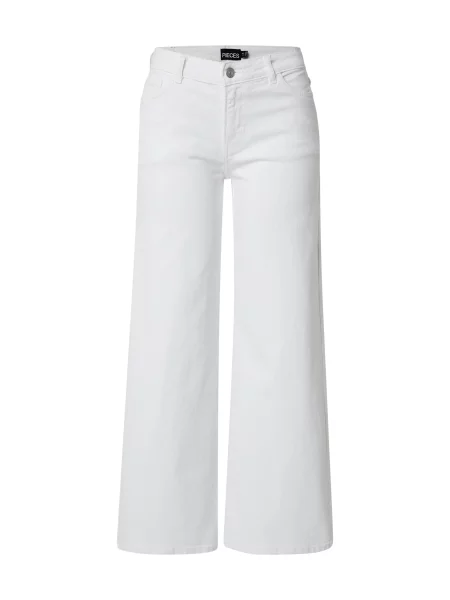 PIECES Jeans PCSELMA' alb