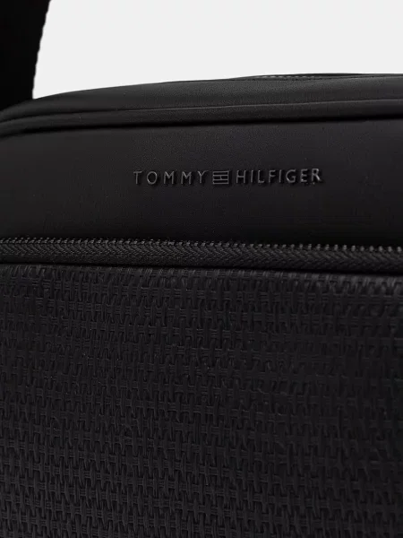 Tommy Hilfiger чанта през рамо мъжка от имитация на кожа черно