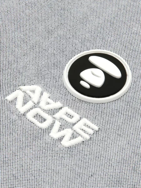 Cămașă Aape By A Bathing Ape cu broderie gri