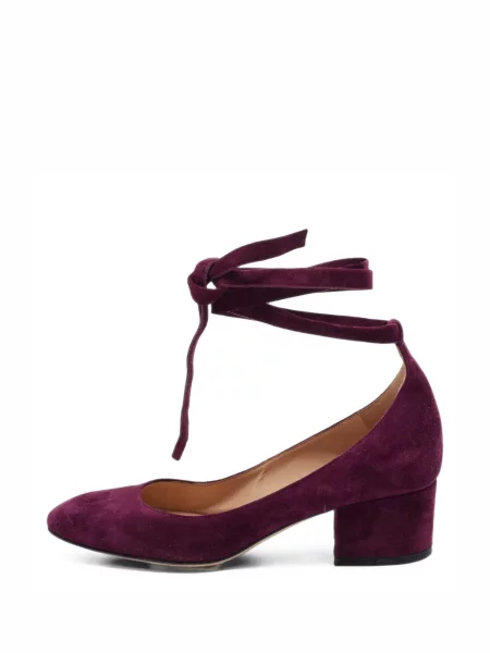 Pantofi cu toc Gianvito Rossi cu legături violet