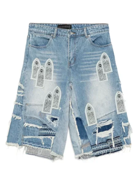 Džínové šortky Who Decides War modré