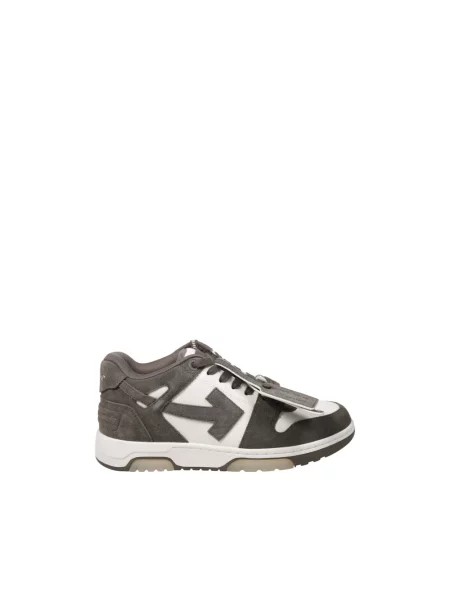 Sneakersy Off-white skórzane biznesowe białe