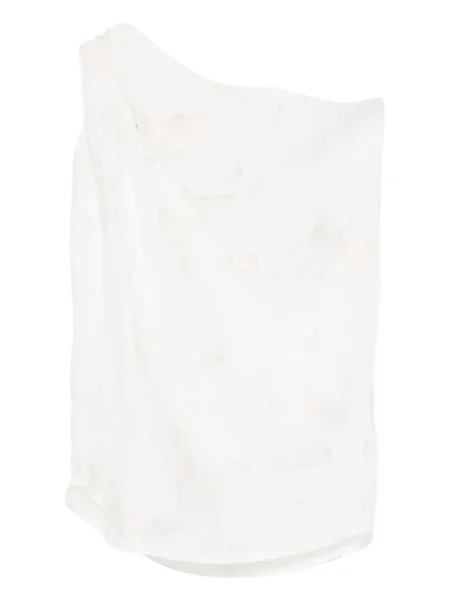 Топ Blaklace едно рамо бяло