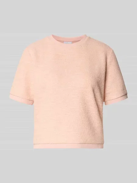 T-shirt z efektem froty i okrągłym dekoltem Jake*s Collection