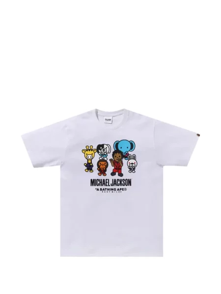Tricou A Bathing Ape® cu imagine alb