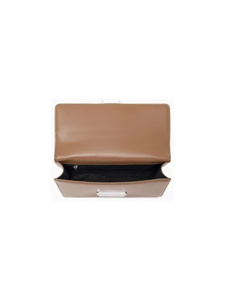 Geanta crossbody Eax din piele maro