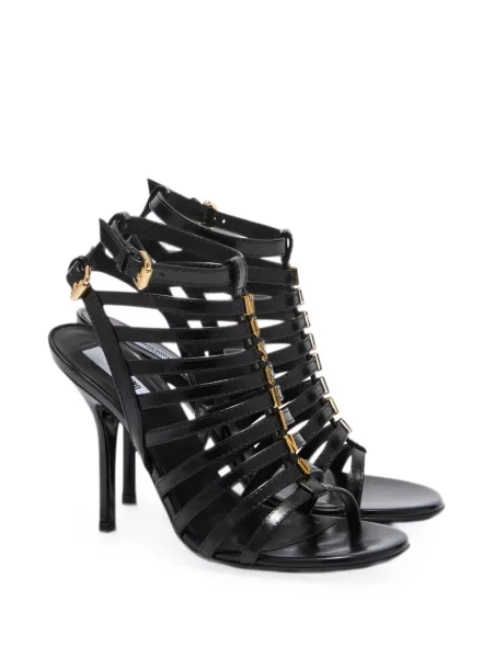 Sandale Moschino cu autograf negru