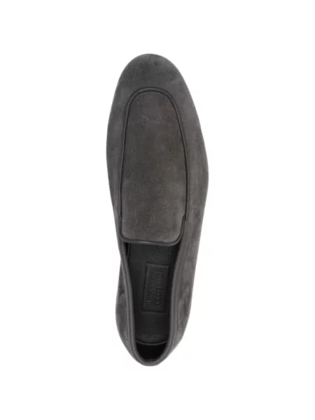 Pantofi loafer John Lobb din piele de căprioară gri