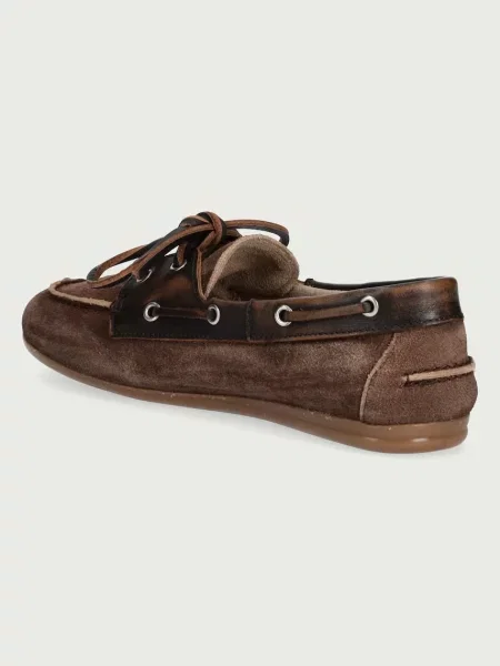 Posa női velúr mokaszin Boat Loafer barna