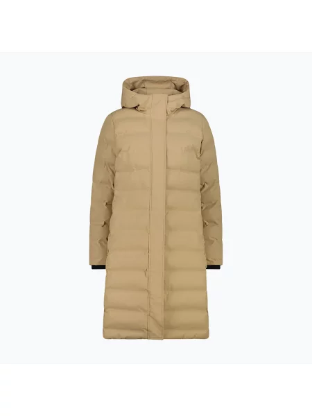 Női bélelt dzseki CMP Coat Fix Hood cookie. Méret: 38 bézs