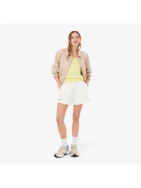 Lacoste Szorty Relaxed Fit białe