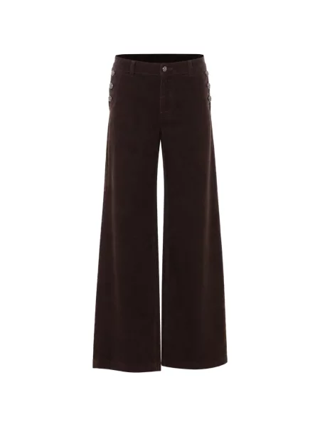 Pantaloni Liu Jo de catifea maro