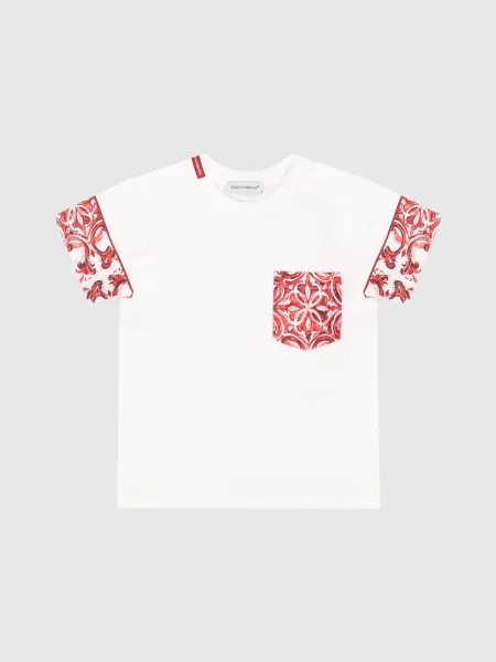 Детская футболка Dolce&gabbana белая