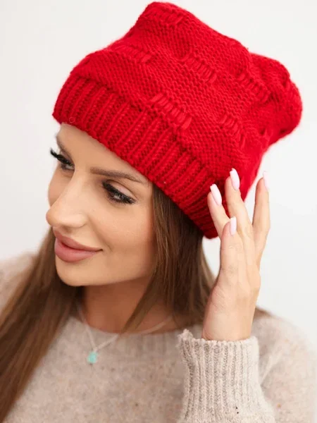 Căciulă Kesi de lână roșu