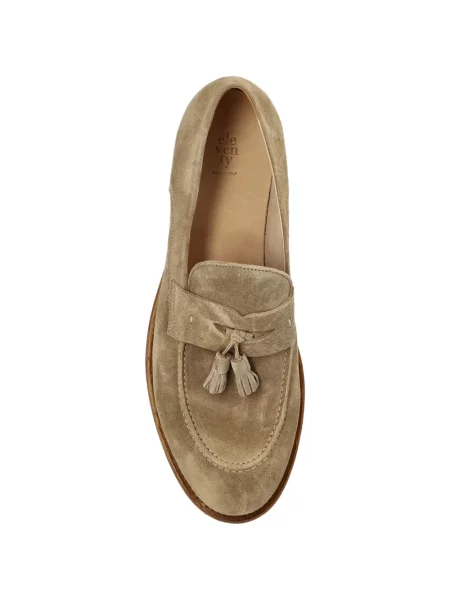 Pantofi loafer Eleventy din piele de căprioară
