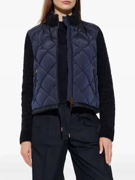 Matlasat geacă Moncler albastru