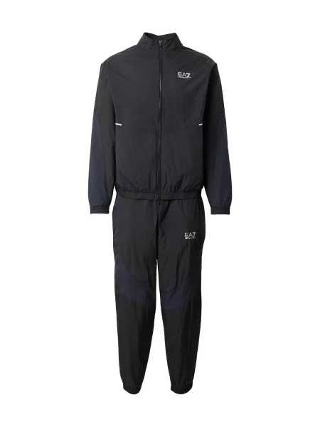 Emporio Armani Costum de trening bleumarin / negru alb