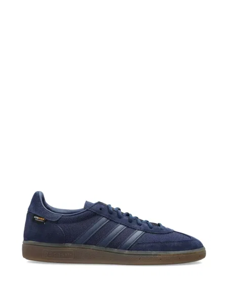 Pălărie Adidas cu dungi cu platformă din jerseu alb