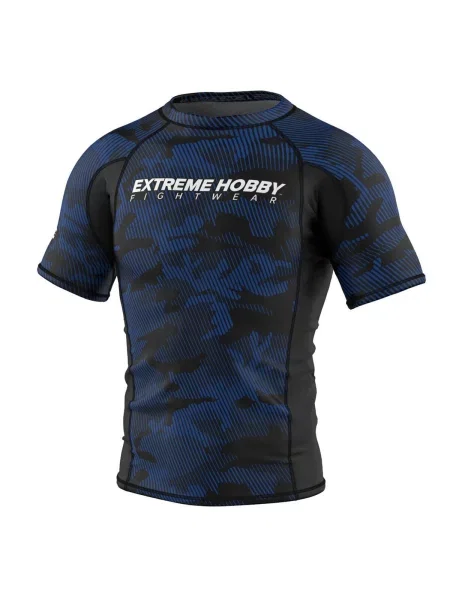 Koszulka Rashguard MMA na Siłownię EXTREME HOBBY HAVOC niebieska