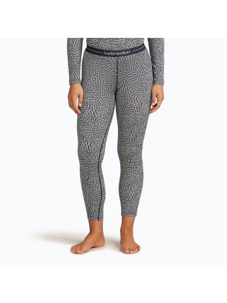 Термоактивні штани icebreaker Merino Oasis Flock Forms AOP midnight navy/snow темно-сині