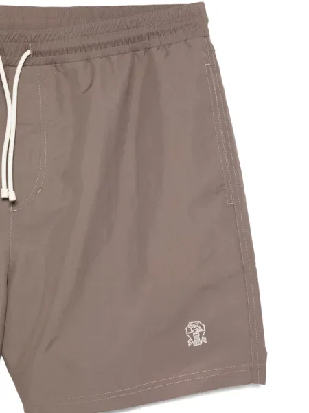 Sznurek ściągający kąpielówki Brunello Cucinelli brązowe