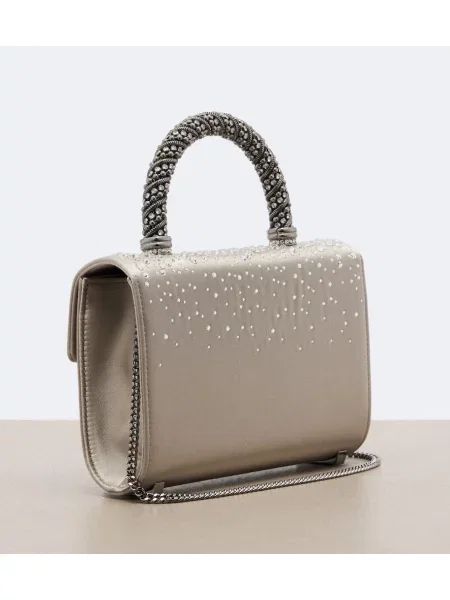 Top Roger Vivier din satin gri