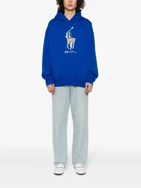 Džemperis su gobtuvu Polo Ralph Lauren mėlyna