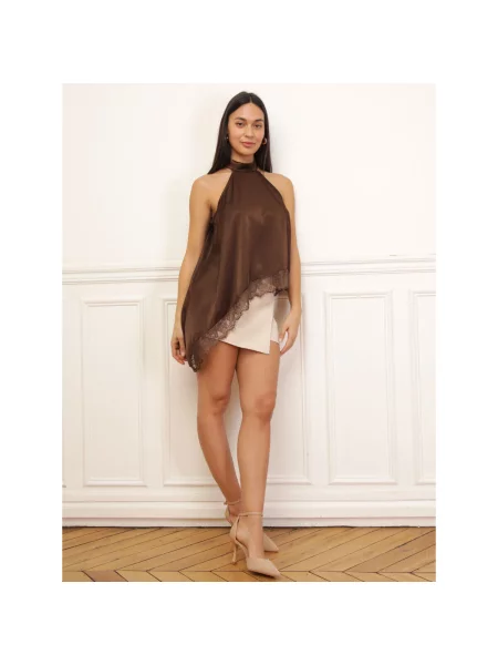 Top La Modeuse maro