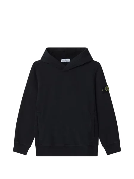 Bluza z kapturem dziecięca Stone Island czarna