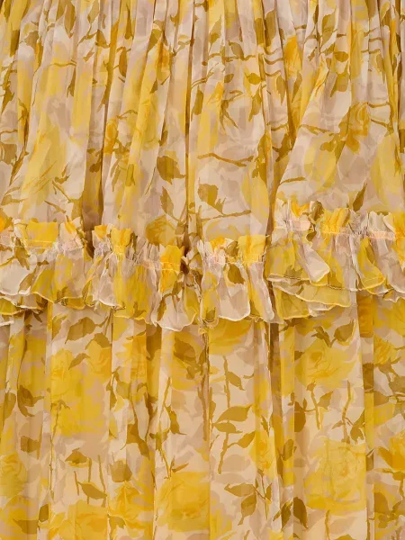 Rochie Chloé cu imagine galben