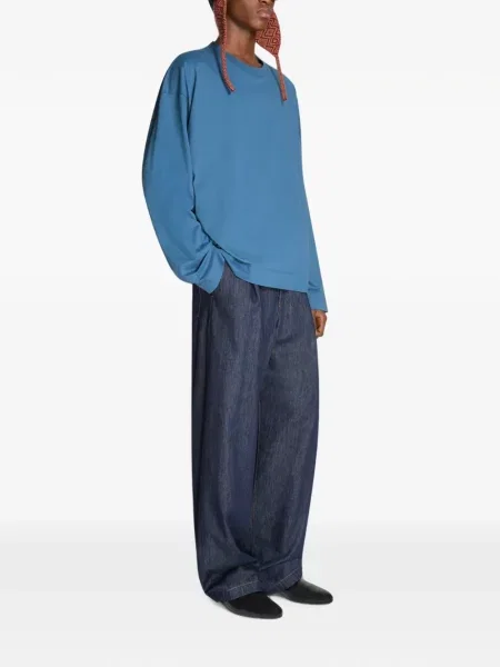 Lung tricou Dries Van Noten albastru