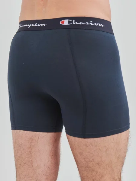 Boxerky Champion Trunk Knit navy/navy bílé