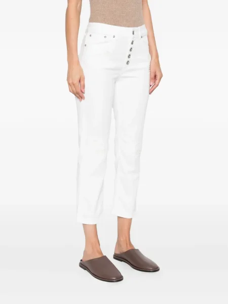 Cropp pantaloni Dondup alb