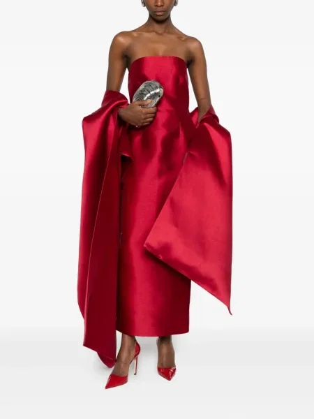 Rochie maxi Solace London de costum roșu
