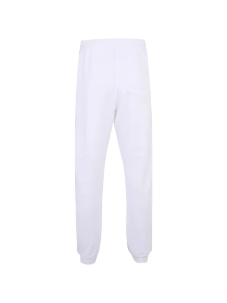Pantaloni Moschino alergare cu autograf alb