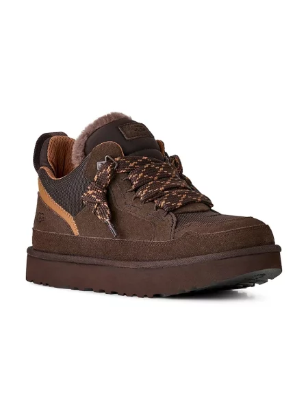 UGG M Lowmel sneakers pentru bărbați din piele întoarsă maro