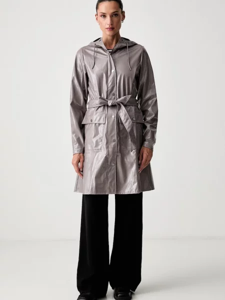 Rains geacă de tranziție pentru femei Curve Long Jacket W3 maro