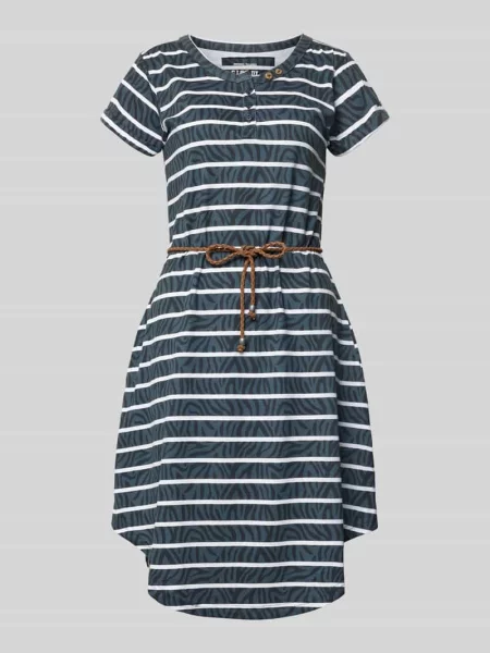 „Sukienka t-shirtowa do kolan z wiązanym paskiem” G.i.g.a. Dx