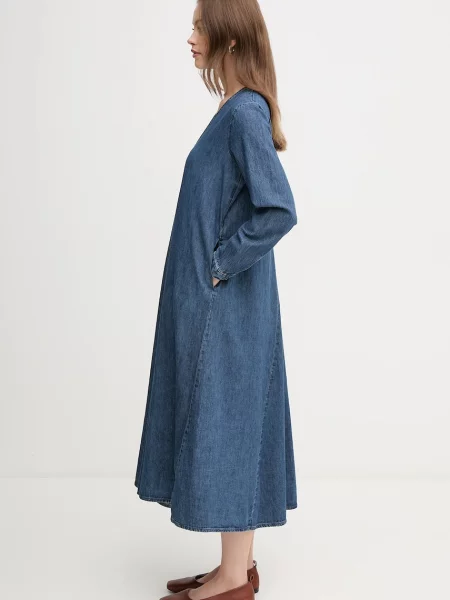 Сукня midi пряма синій