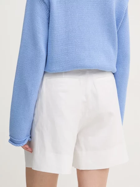 Tommy Hilfiger szorty z lnem białe