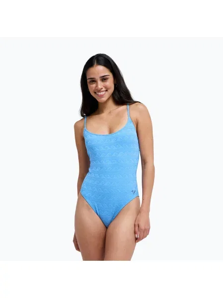 Costum de baie întreg pentru femei ROXY Paradise Wave silver lake blue make a splash albastru