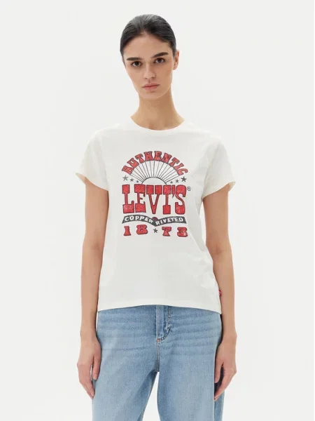 Levi's® T-Shirt Perfect Standard Fit λευκό