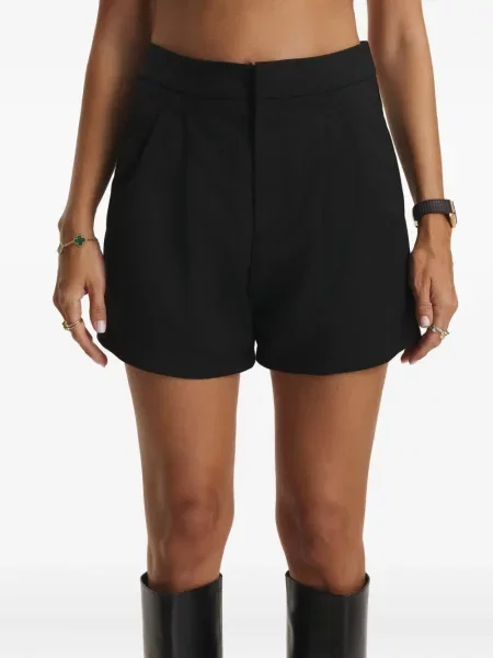 Pantaloni scurți Cuanna plisate negru