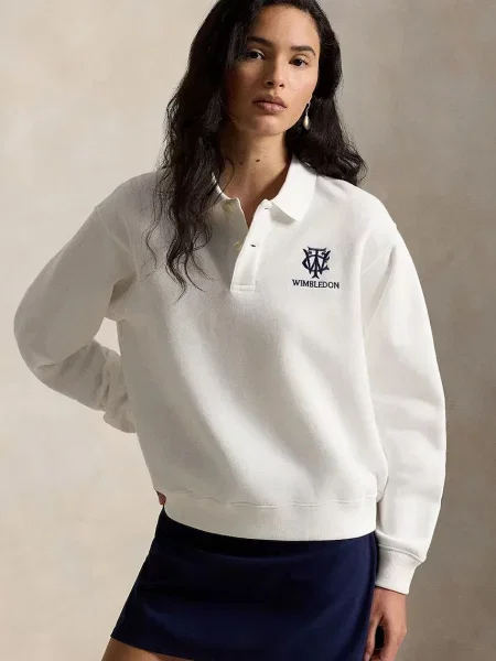 Polo Ralph Lauren hanorac pentru femei din alb