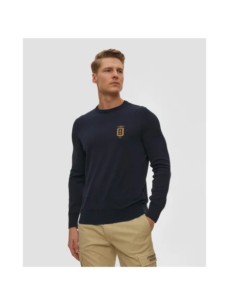 Pulover Bleumarin Pentru Bărbați Aeronautica Militare